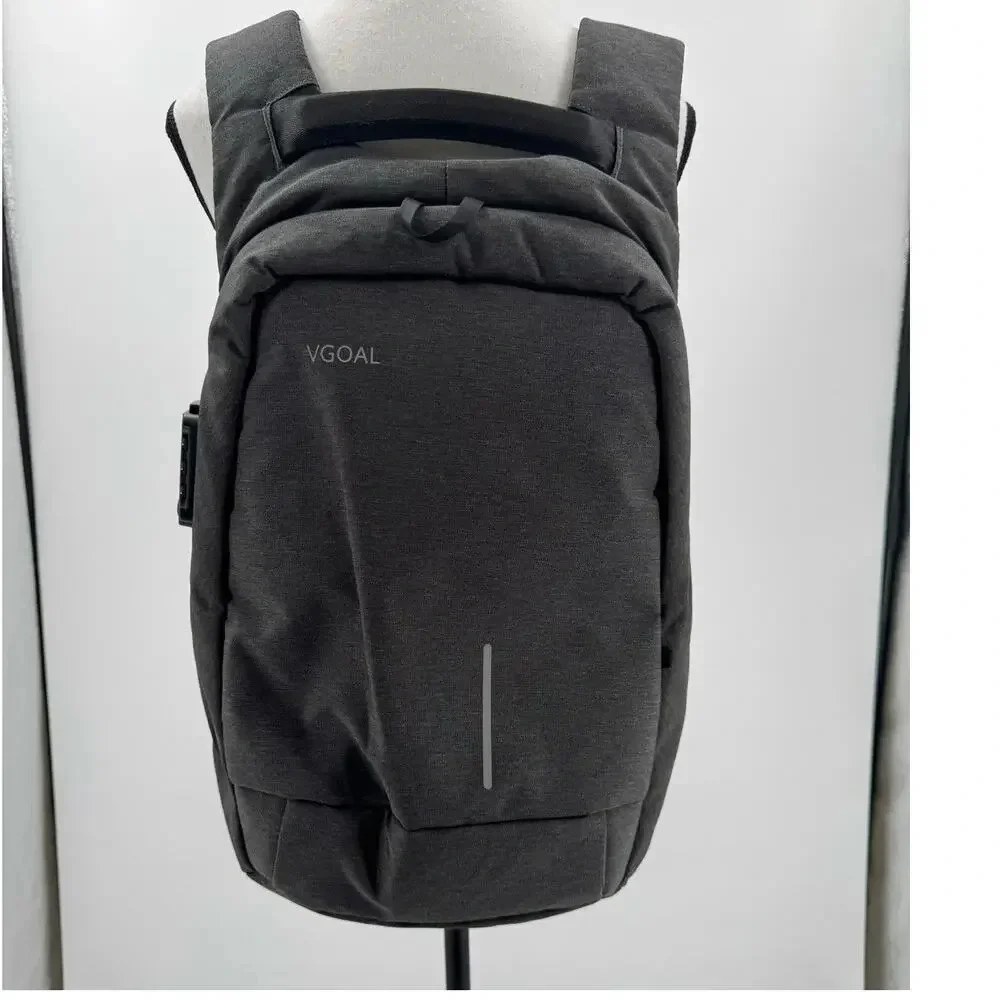 VGOAL Gray Laptop Travel Backpack 13.3 Inch Water Resistant Carry On Work Bag